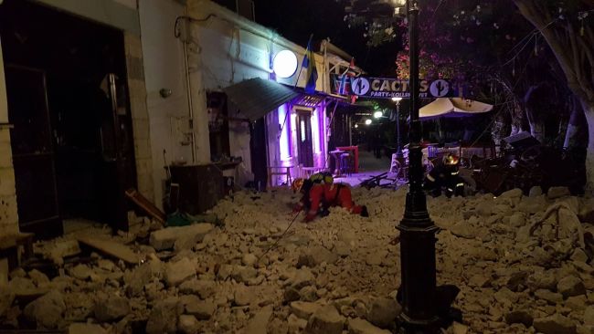 Μεγάλος σεισμός στην Κω: Συνδρομή από το παράρτημα Κω της Ελληνικής Ομάδας Διάσωσης