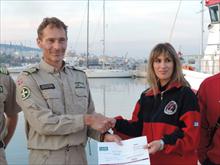 The Norwegian organization for maritime rescue RS supports the effort of the Lesvos HRT for 