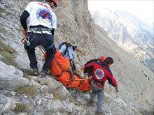 Επιχείρηση απεγκλωβισμού ορειβάτη βρίσκεται αυτή τη στιγμή σε εξέλιξη στον Όλυμπο