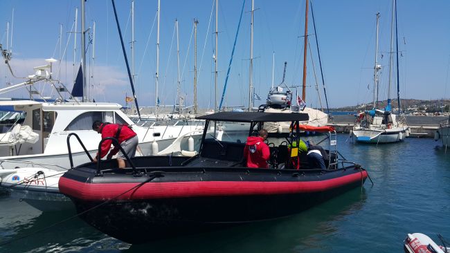 New rescue boat for Hellenic Rescue Team in Kos