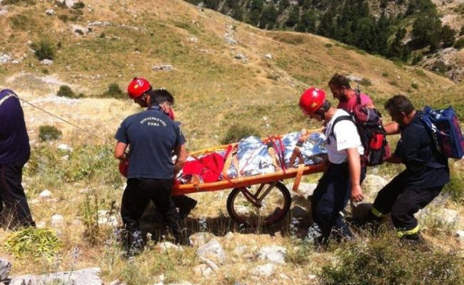 Rescue operation at Anthohori in Metsovo 