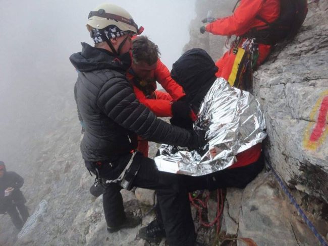Ολοκληρώθηκε η επιχείρηση απεγκλωβισμού του ορειβάτη στον Όλυμπο