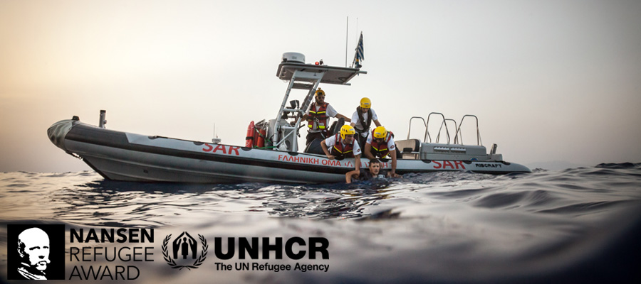 Στην Ελληνική Ομάδα Διάσωσης το βραβείο προσφύγων NANSEN της Ύπατης Αρμοστείας του ΟΗΕ